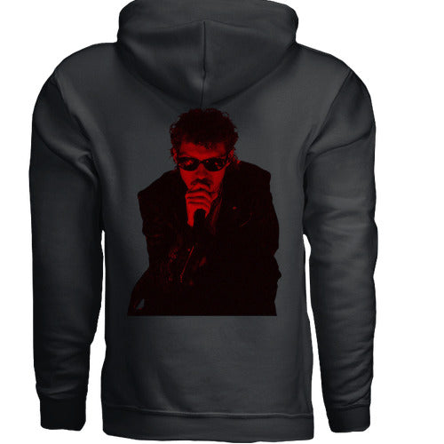 ‘MISSED CALL’ CONCURT RED GRAPHIC HOODIE