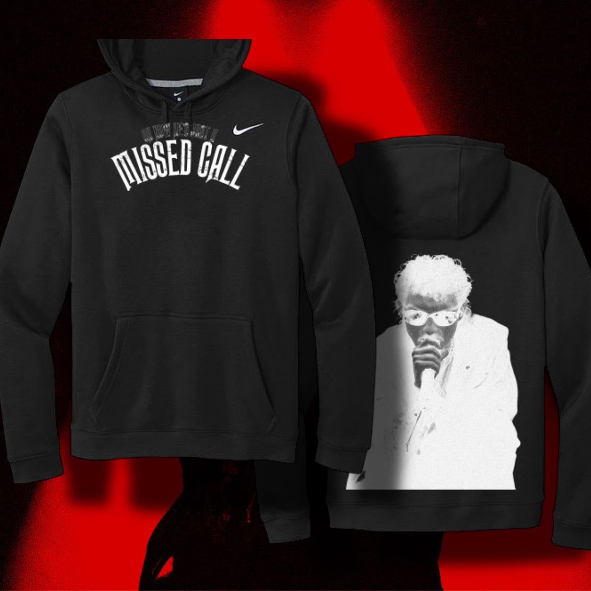 ‘MISSED CALL’ CONCURT Nike Club Fleece Pullover Hoodie